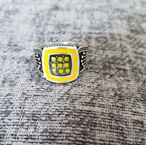 Rolex ring with onyx stone